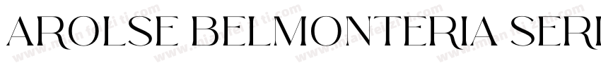 Arolse Belmonteria Serif字体转换